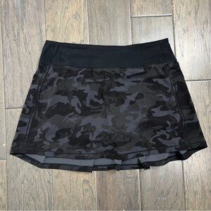 Lululemon Pace Rival Skirt (Tall) *No Panels 15" Incognito Camo Multi Grey Black